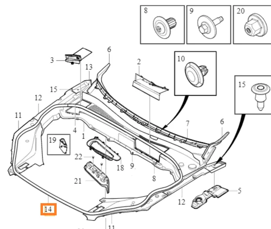 Tetning for motorpanser Volvo Genuine® XC90 2016->