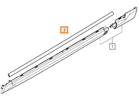 Tetning ytre terskellist Volvo Genuine® S80 2007-2016