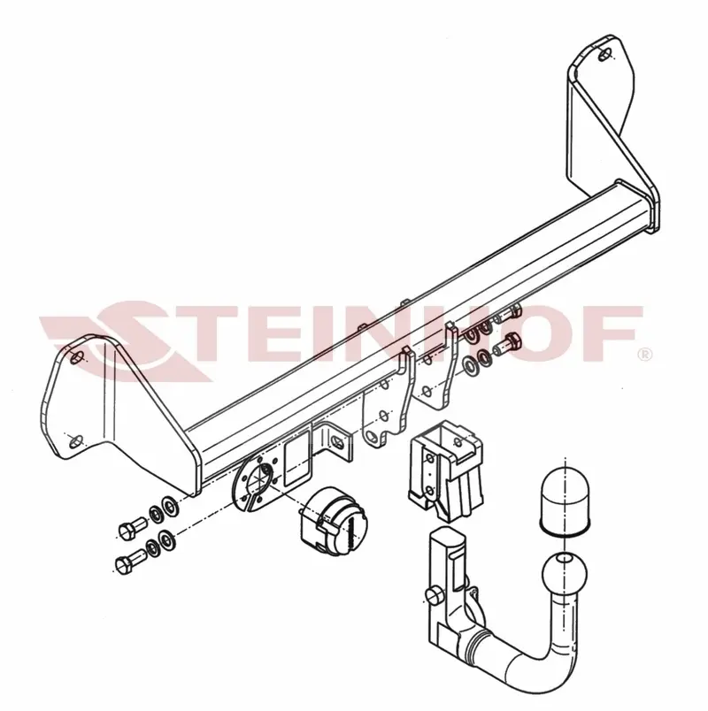 Tilhengerfeste avtagbart BMW 1 Serie 3D(F21) 2014 - 2019 – bilde 2