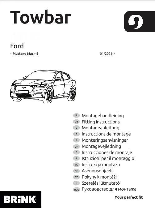 Tilhengerfeste avtagbart Ford Mustang Mach-e 2021-> Image 7