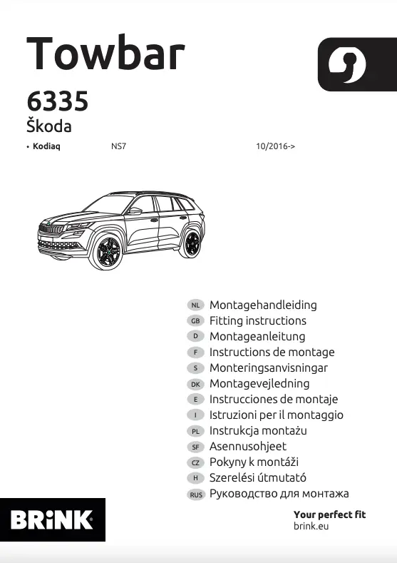 Tilhengerfeste avtagbart Škoda Kodiaq I 2016 - 2024 – bilde 10