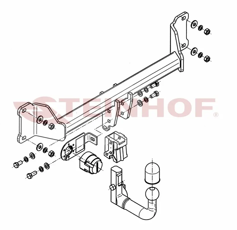 Tilhengerfeste BMW X3 (F25) 2010 - 2017 / BMW X4 (F26) 2014 - 2018 – bilde 2