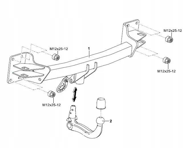 Tilhengerfeste BMW X5 II (E70) 2006 - 2013 | Avtagbart – bilde 10