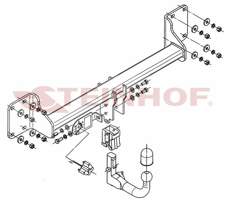 Tilhengerfeste BMW X5 II (E70) 2006 - 2013 / BMW X6 (F16) 2014 - 2019 | inkl. M Sport – bilde 2