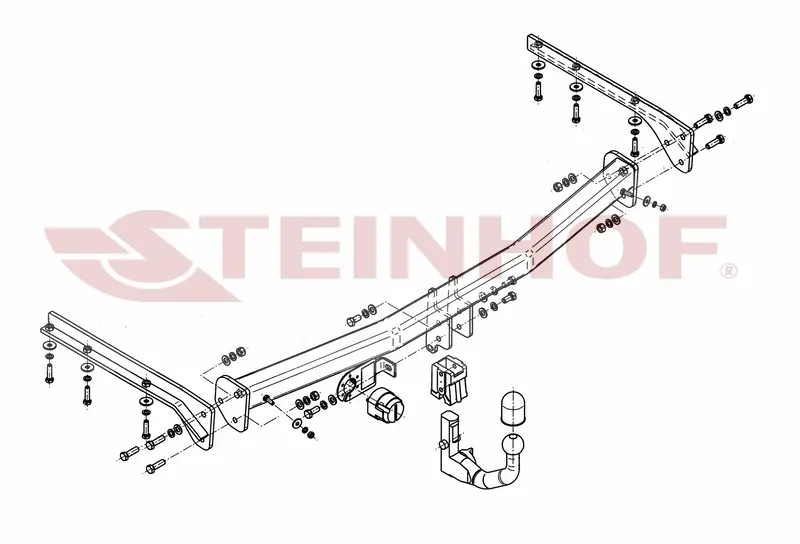 Tilhengerfeste CHRYSLER Voyager (LWB) (Stow'n Go) 2005 - 2008