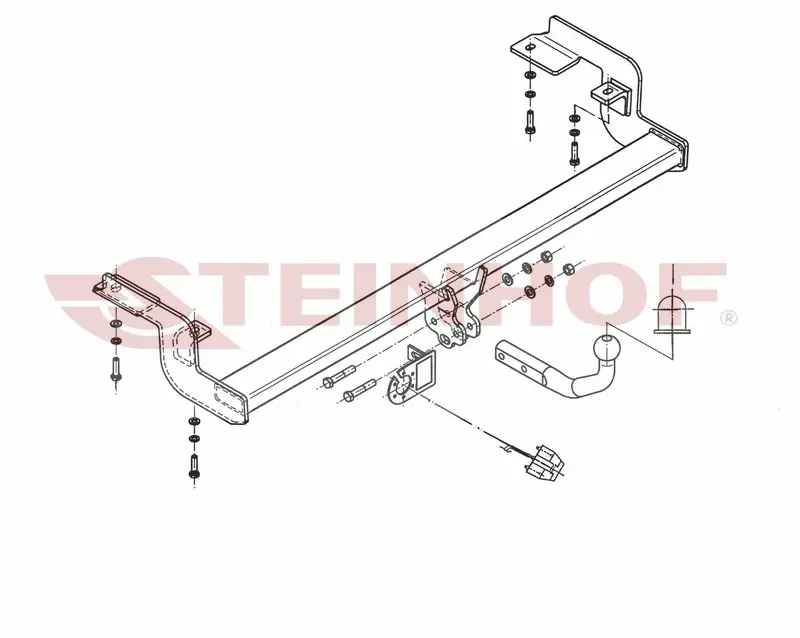 Tilhengerfeste CITROEN C5 4/5D 03/2001 - 09/2004