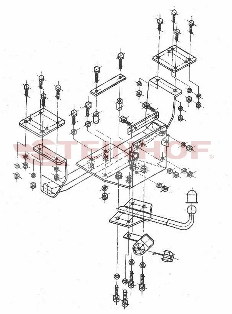 Tilhengerfeste FIAT Albea 4D 2001 - 2010