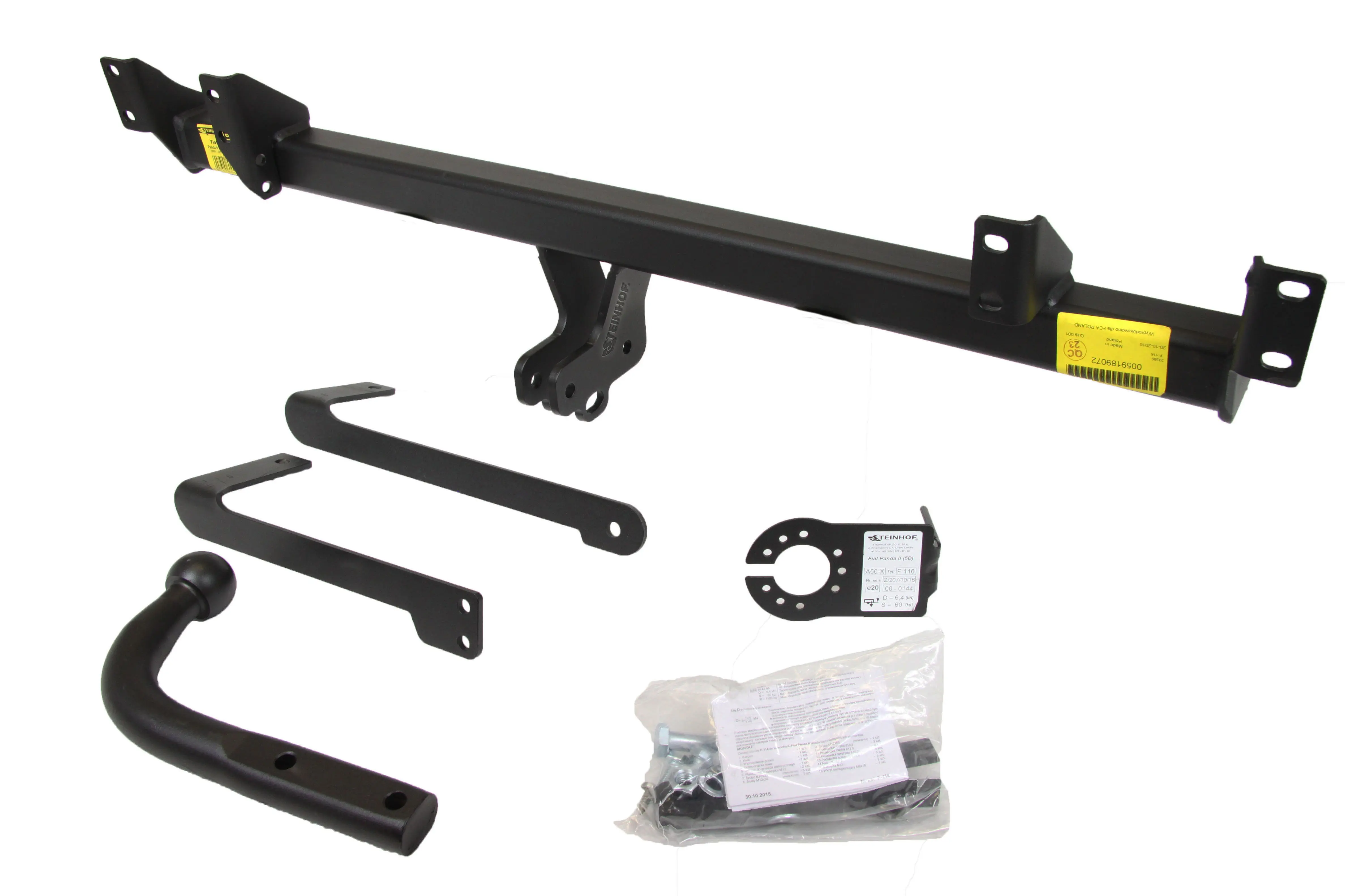 Tilhengerfeste Fiat Panda II 2003 - 2011