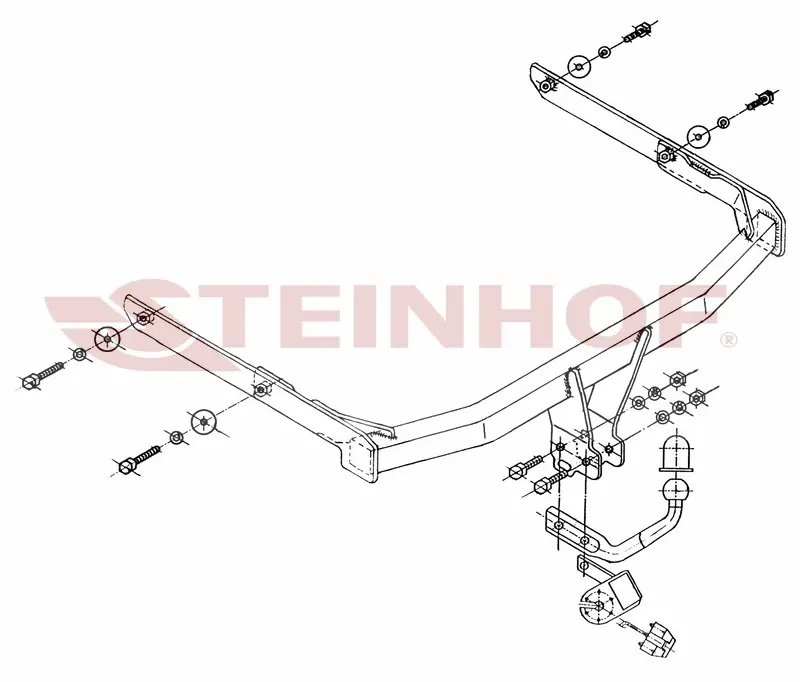 Tilhengerfeste FORD Fusion eksl. Model with parking sensor 2002 - 2012 – bilde 2