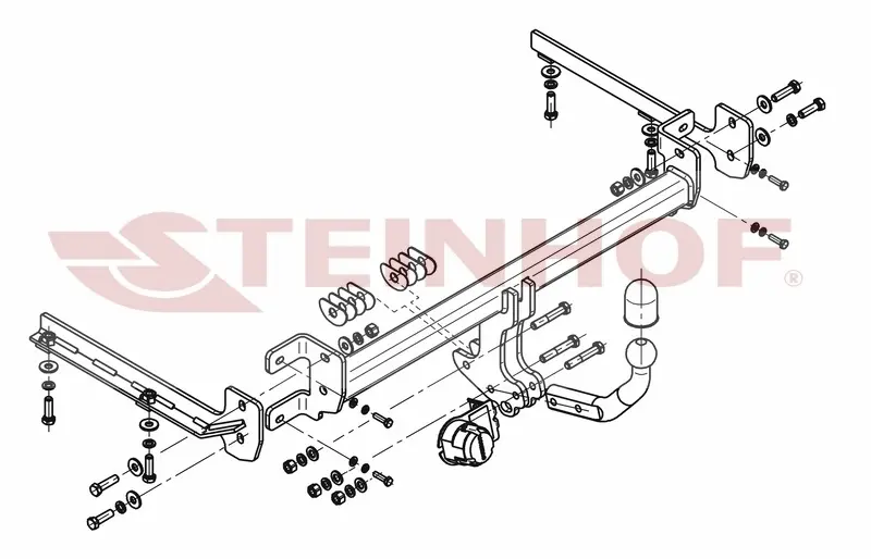 Tilhengerfeste HONDA Accord 4D 07/2008 - 2015