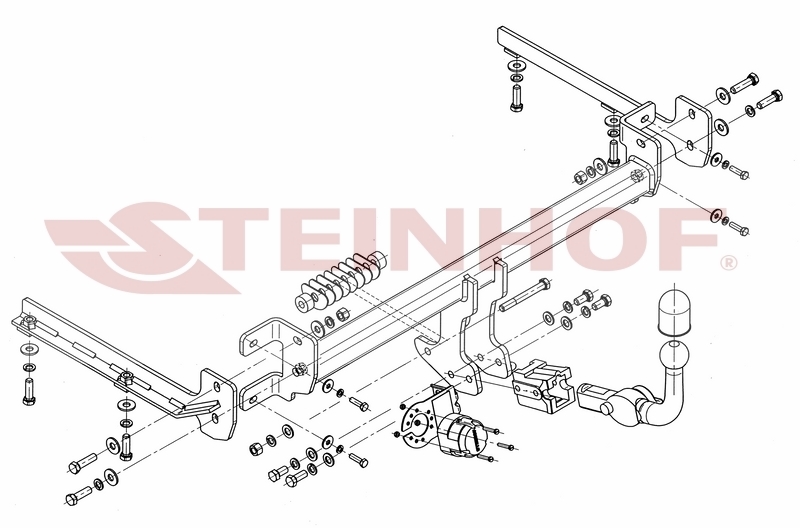 Tilhengerfeste HONDA Accord 4D 07/2008 - 2015