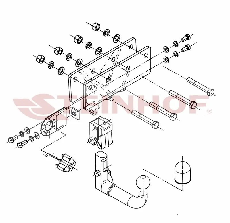Tilhengerfeste Jeep Grand Cherokee III (WK) 2004 - 2010