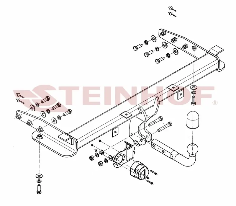 Tilhengerfeste Jeep Grand Cherokee IV (WK2) Facelift 2013 - 2021