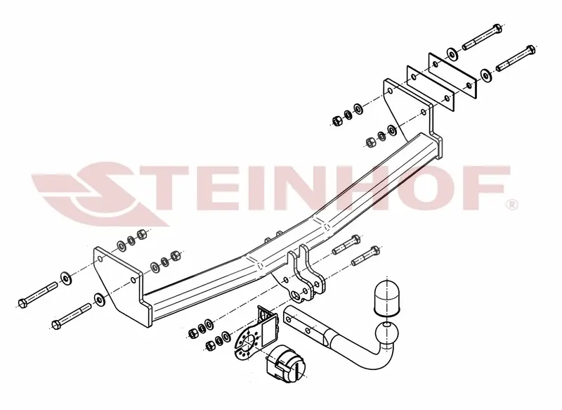 Tilhengerfeste JEEP Patriot (MK74) 2007 - 2011 – bilde 2