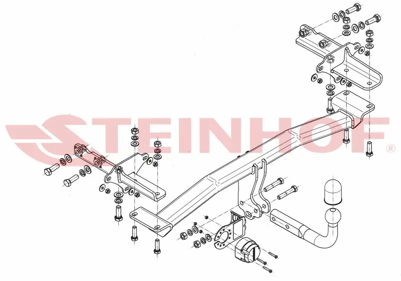 Tilhengerfeste JEEP Renegade (eksl. Trailhawk) 2014 - 2017 / Fiat 500X 2014 - 2024 – bilde 3