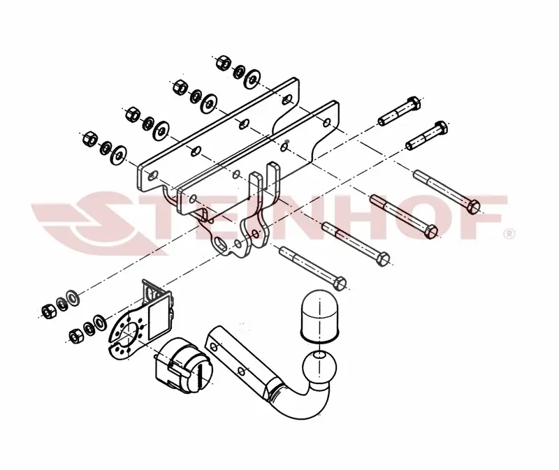 Tilhengerfeste Jeep Wrangler JK 2006 - 2018 – bilde 3
