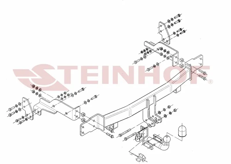 Tilhengerfeste Kia Sorento I 2006 - 2009