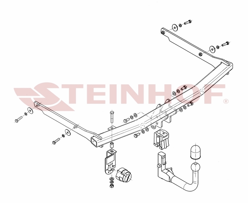 Tilhengerfeste MAZDA 3 4D
(BK)
(eksl. Version with sport bumper) 2003 - 2009