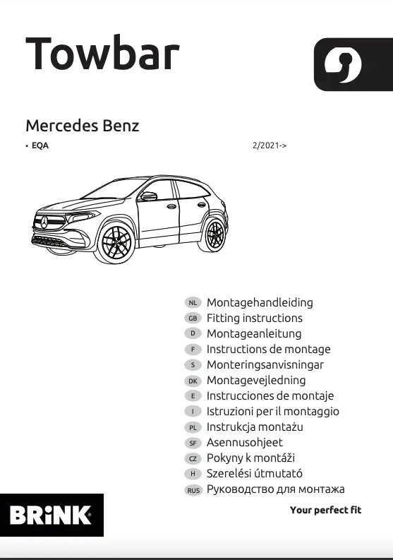 Tilhengerfeste Mercedes-Benz EQA (H243) 2021-> – bilde 2