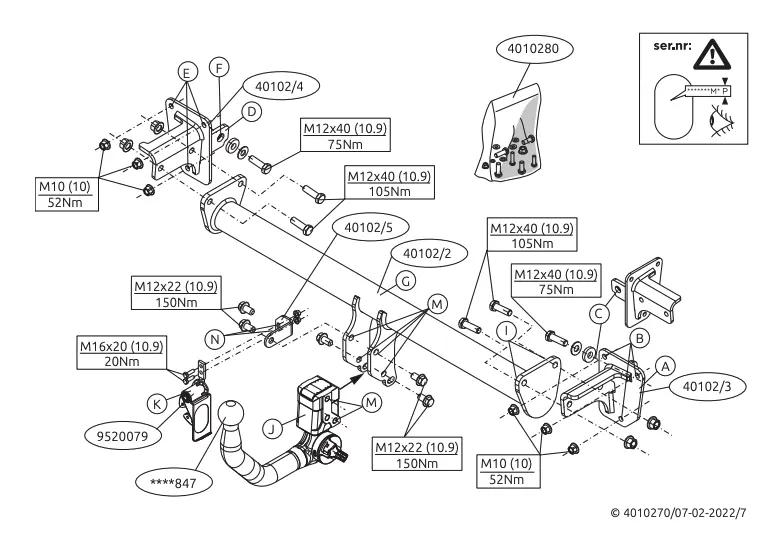 Tilhengerfeste Mercedes-Benz EQA (H243) 2021-> – bilde 3