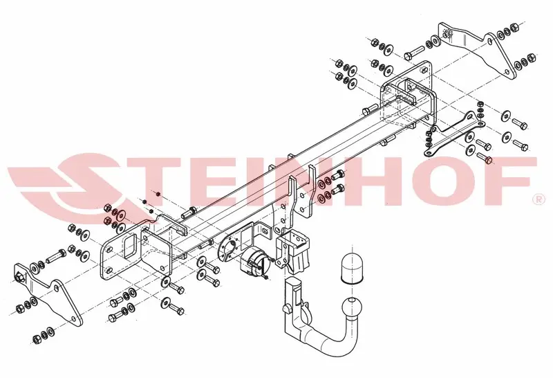 Tilhengerfeste Mercedes-Benz W 205 4D (eksl. AMG) 03/2014 - 2021
