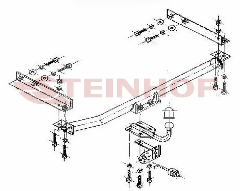 Tilhengerfeste Mercedes-Benz W 210 4D E - Klasse 06/1995 - 03/2002 – bilde 2
