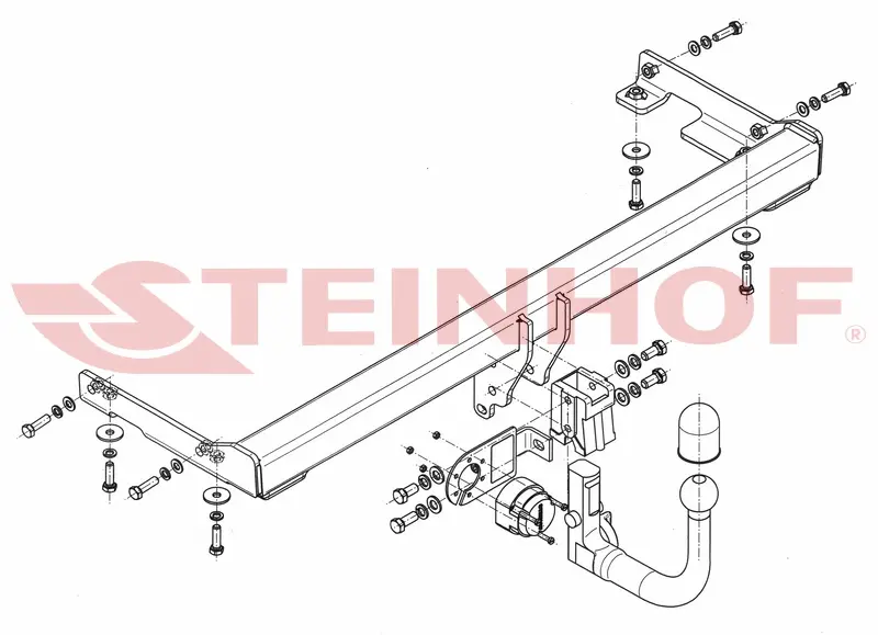 Tilhengerfeste MITSUBISHI Galant 4D (EA) 1997 - 2004