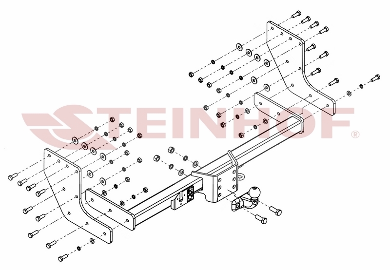 Tilhengerfeste MITSUBISHI L-200 side plastic bumper, short step 2006 - 08/2009 – bilde 2