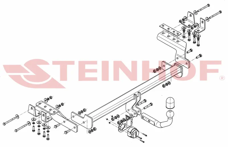Tilhengerfeste MITSUBISHI Lancer Sportback 2008 - 2012