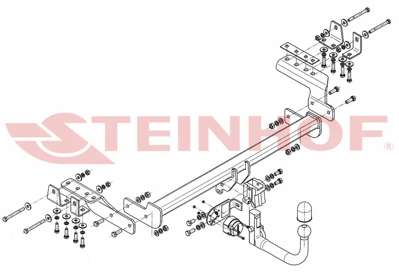 Tilhengerfeste MITSUBISHI Lancer Sportback 2008 - 2012