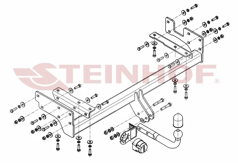 Tilhengerfeste Mitsubishi Outlander I 2003 - 2006 – bilde 2
