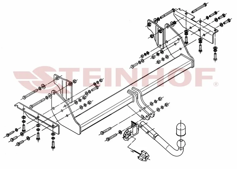 Tilhengerfeste Mitsubishi Pajero IV 2006 - 2021