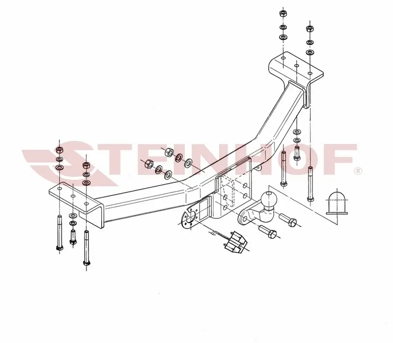 Tilhengerfeste Mitsubishi Pajero Sport I 1999 - 2008