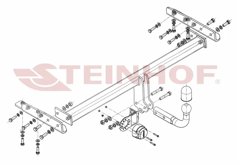 Tilhengerfeste NISSAN Almera 4D (N16) 03/2000 - 2006