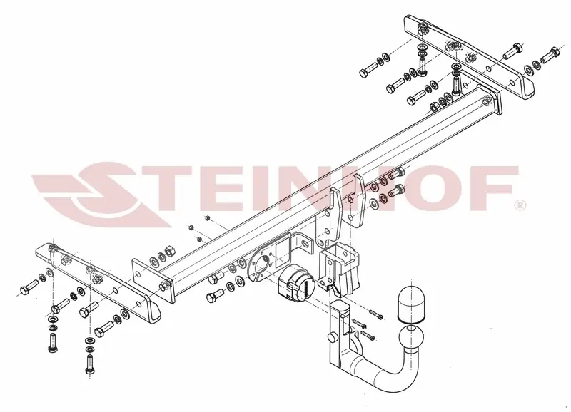 Tilhengerfeste NISSAN Almera 4D (N16) 03/2000 - 2006