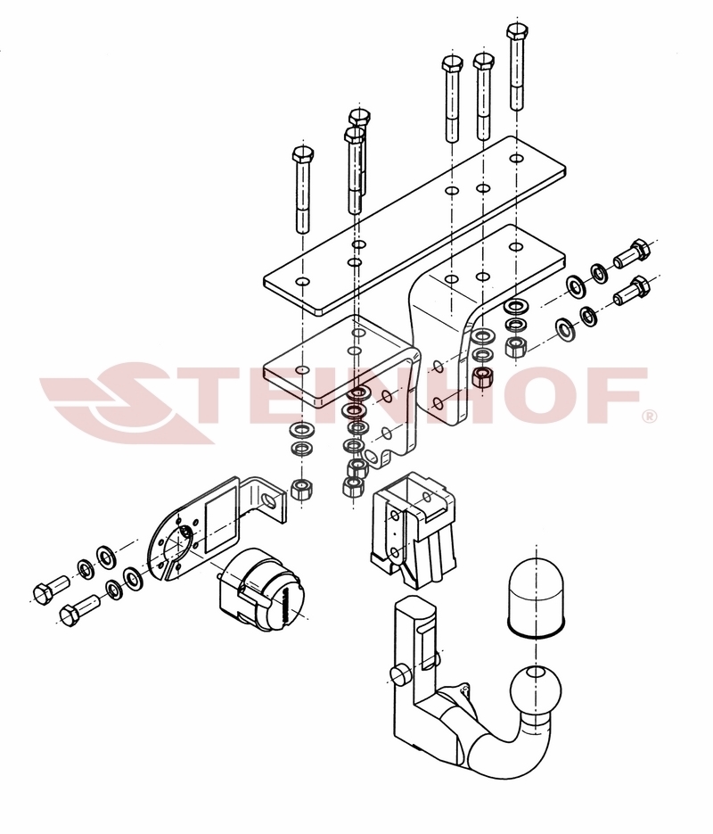 Tilhengerfeste Nissan Pathfinder III (R51) 2004 - 2014 Image 1