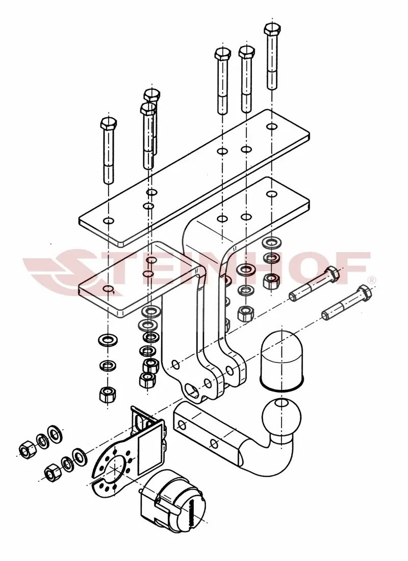 Tilhengerfeste Nissan Pathfinder III (R51) 2004 - 2014