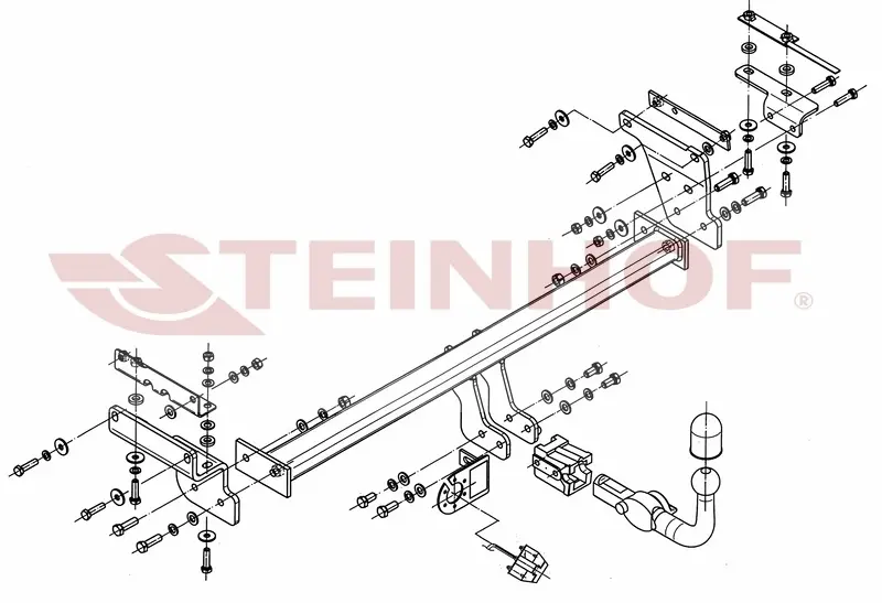 Tilhengerfeste NISSAN Qashqai +2 JJ10 2008 - 01/2014