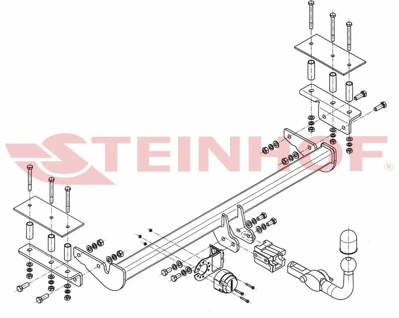 Tilhengerfeste OPEL Astra III (H) 4D 2008 - 2012