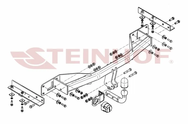 Tilhengerfeste OPEL Meriva (eksl. Flex-Fix) 
(eksl. 1.3CDTi) 2010 - 2017