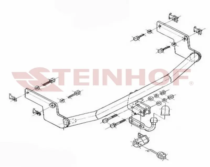 Tilhengerfeste PEUGEOT 206 3/5D 1998 - 03/2003 – bilde 2