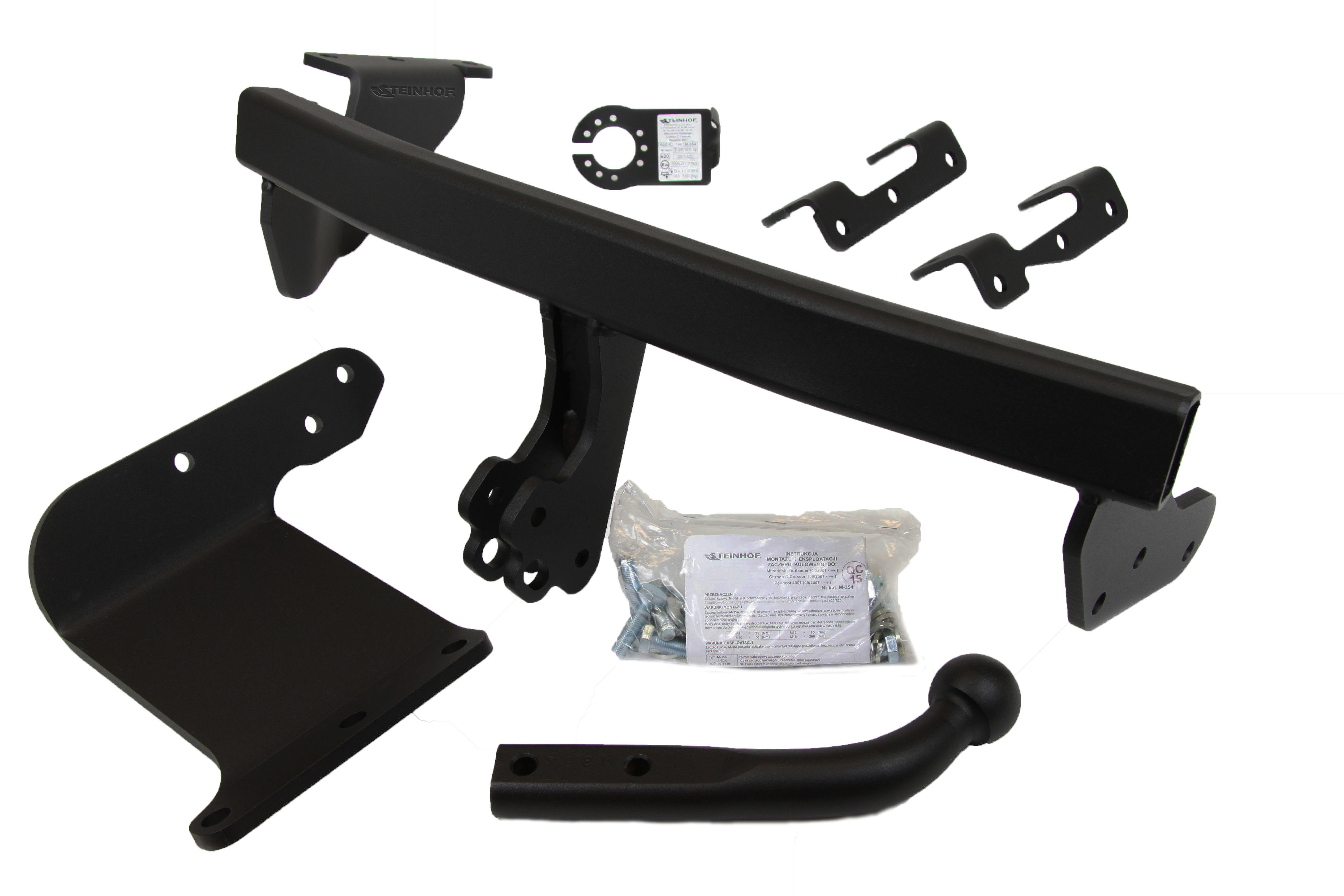 Tilhengerfeste PEUGEOT 4007 2007 - 2012 / Mitsubishi Outlander II 2006 - 2012 │ fastmontert