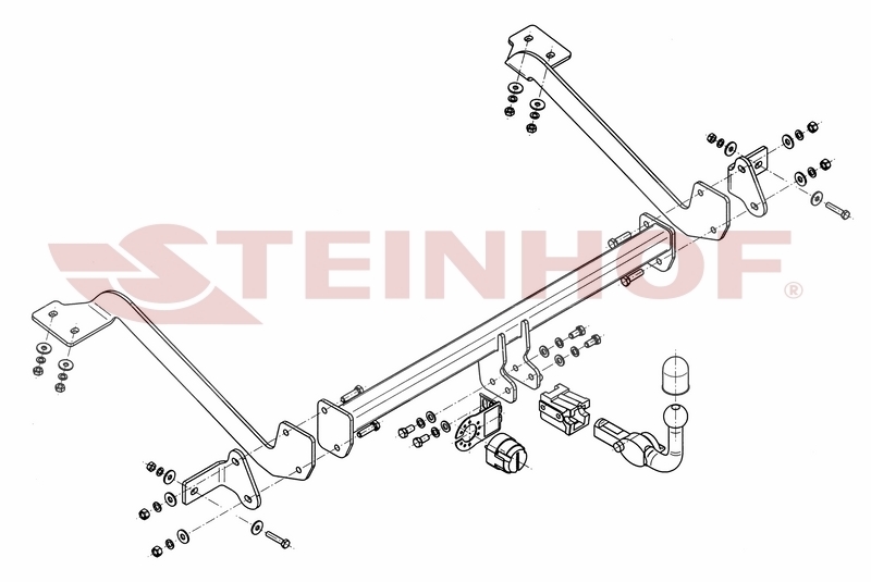 Tilhengerfeste PEUGEOT Partner II Van / Totalt lengde 4628 mm 11/2011 - 06/2018 Image 1
