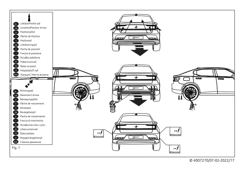 Tilhengerfeste Polestar 2 2020 -> │ Avtagbar krok Image 8