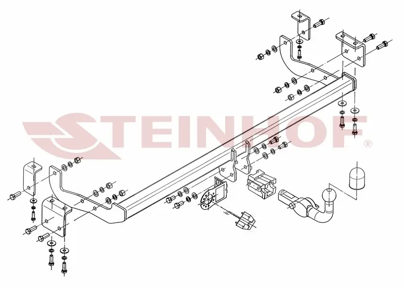 Tilhengerfeste RENAULT Kangoo Z.E. 2008 - 04/2013