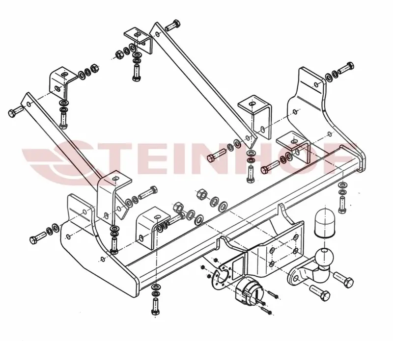 Tilhengerfeste RENAULT Master Van, Minibuss
3,5T
double wheels
rear wheel drive
with step 04/2010 - ...