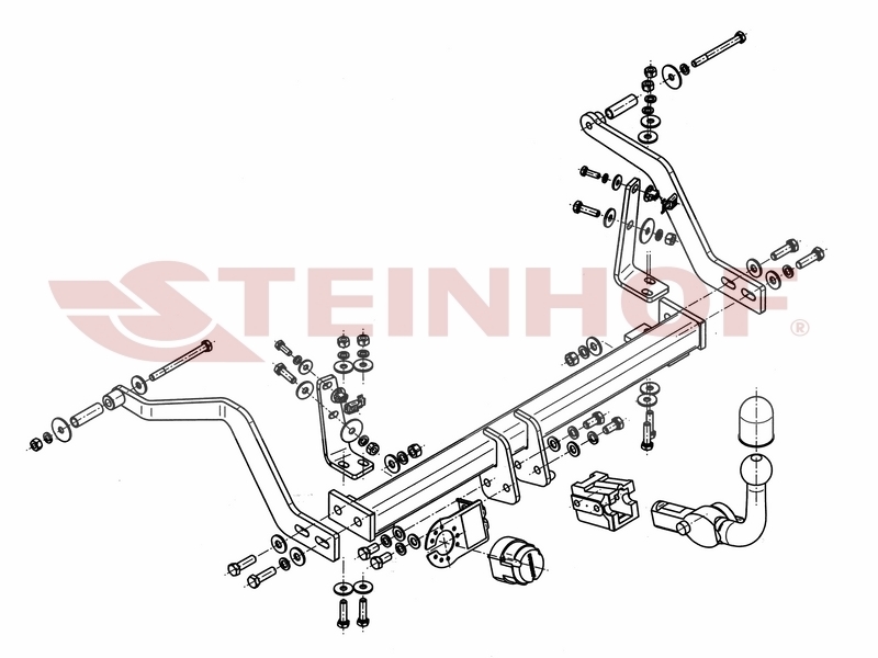 Tilhengerfeste RENAULT Scenic (eksl. 4x4) 1996 - 06/2003