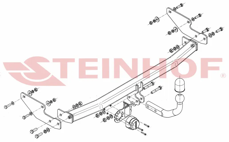 Tilhengerfeste RENAULT Twingo II 3D 2007 - 12/2011