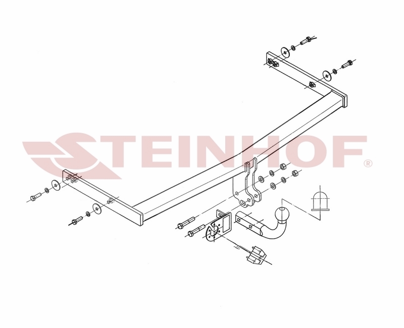 Tilhengerfeste SEAT Toledo 4D 2005 - 2009 – bilde 2