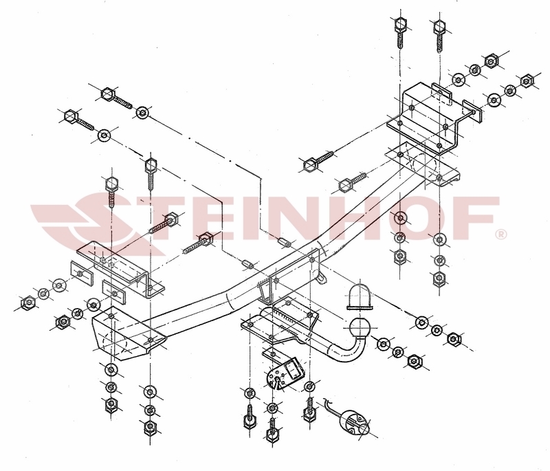 Tilhengerfeste SEAT Toledo 5D 11/1995 - 03/1999